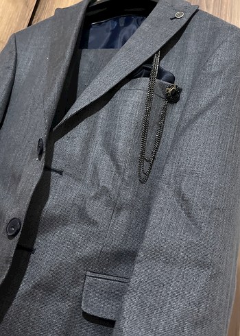 Gri Regular Fit Erkek Takım Elbise - Görsel 3