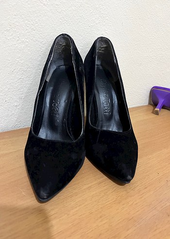 Siyah İnce Topuklu Kadın Stiletto - Görsel 2