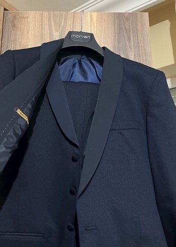Erkek Lacivert Modern Klasik Takım Elbise - Görsel 3