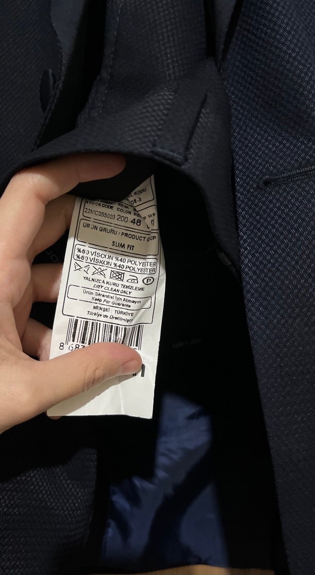 Erkek Lacivert Modern Klasik Takım Elbise - Görsel 4