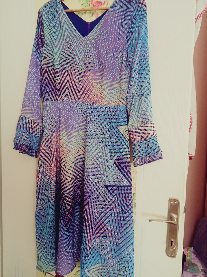 midi elbise - Görsel 2