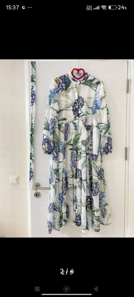 Diger Bohem Uzun Kollu Uzun Elbise - Görsel 2