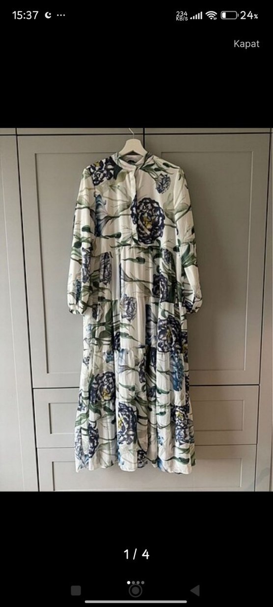 Diger Bohem Uzun Kollu Uzun Elbise - Görsel 3