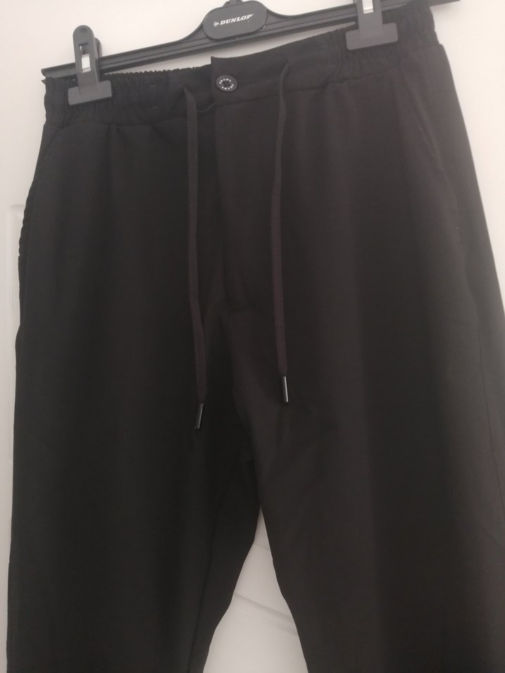 Siyah Kadın  Kumaş Pantolon - Görsel 2