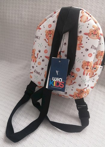 Renkli Desenli Kahverengi Çocuk Okul Çantası - Görsel 2