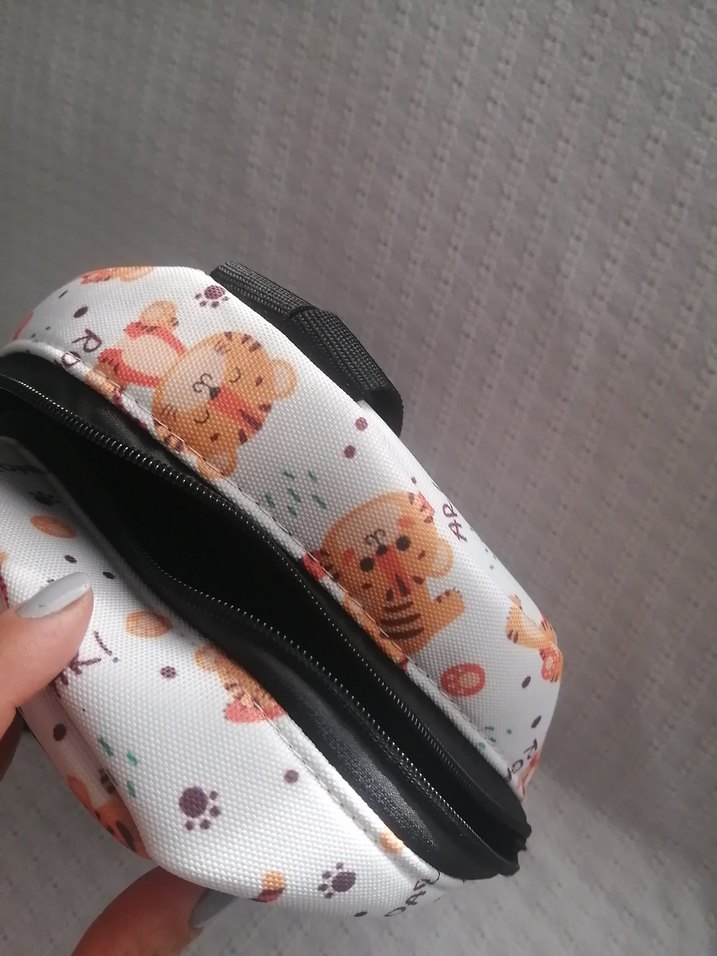 Renkli Desenli Kahverengi Çocuk Okul Çantası - Görsel 3