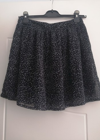 Siyah Bağcıklı Mini Etek - Görsel 4