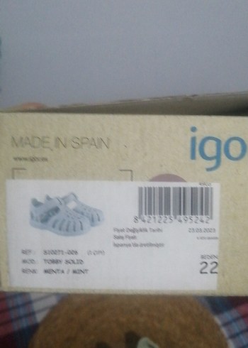 Igor Mint Yeşili Erkek Çocuk Cırt Cırtlı Sandalet - Görsel 5