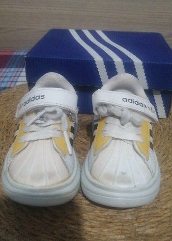 Beyaz Sarı Erkek Çocuk Spor Ayakkabı Adidas - Görsel 2