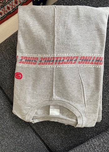 Nike Gri Uzun Kollu Düğmeli Erkek Sweatshirt - Görsel 2