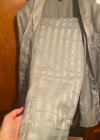 Gri Vintage Erkek Pijama Takımı 2 beden - Görsel 2