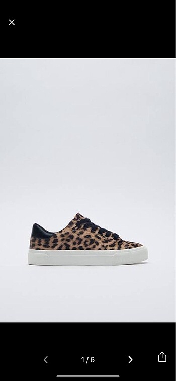 Zara leopar spor ayakkabı