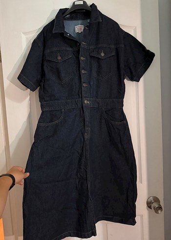 Levis Koyu Lacivert Kot Denim Elbise