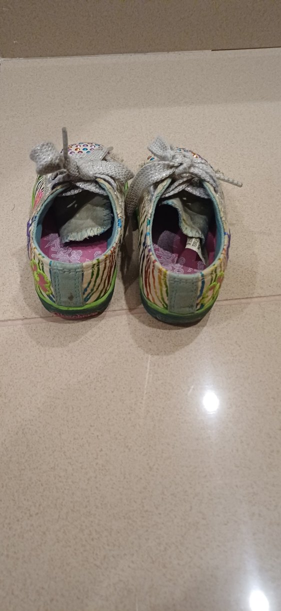 Renkli Boncuklu Kız Çocuk Spor Ayakkabı - Görsel 2