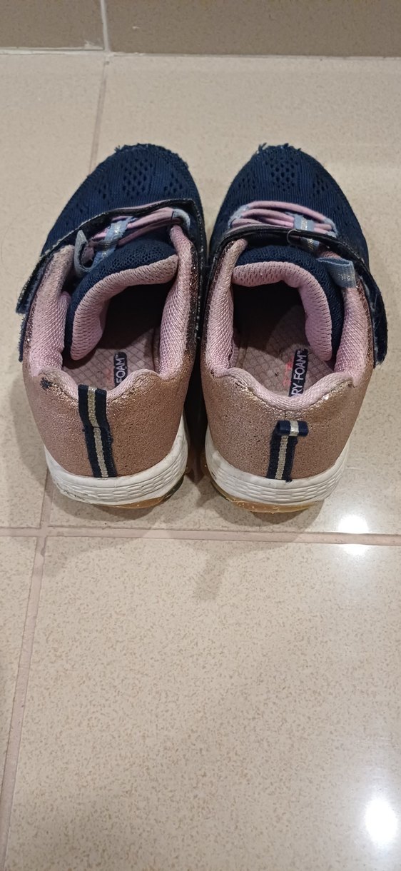 Kız Çocuk Mavi  Spor Ayakkabı - Görsel 4