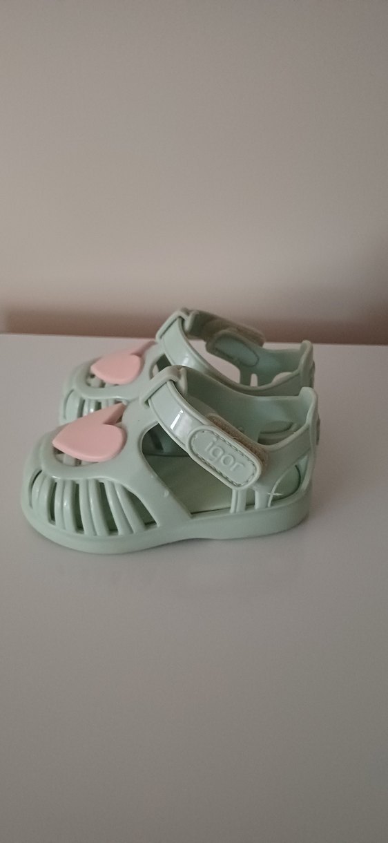 kız çocuk kalpli sandalet - Görsel 3