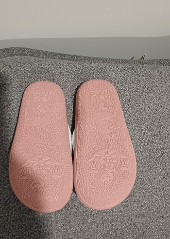 Kız Çocuk Pembe Baskılı Sıcak Terlik - Görsel 2