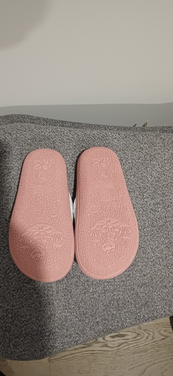 Kız Çocuk Pembe Baskılı Sıcak Terlik - Görsel 2