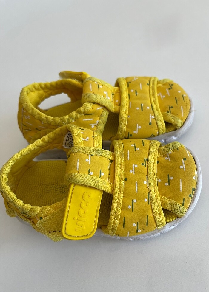 Vicco kız çocuk sarı sandalet - Görsel 2