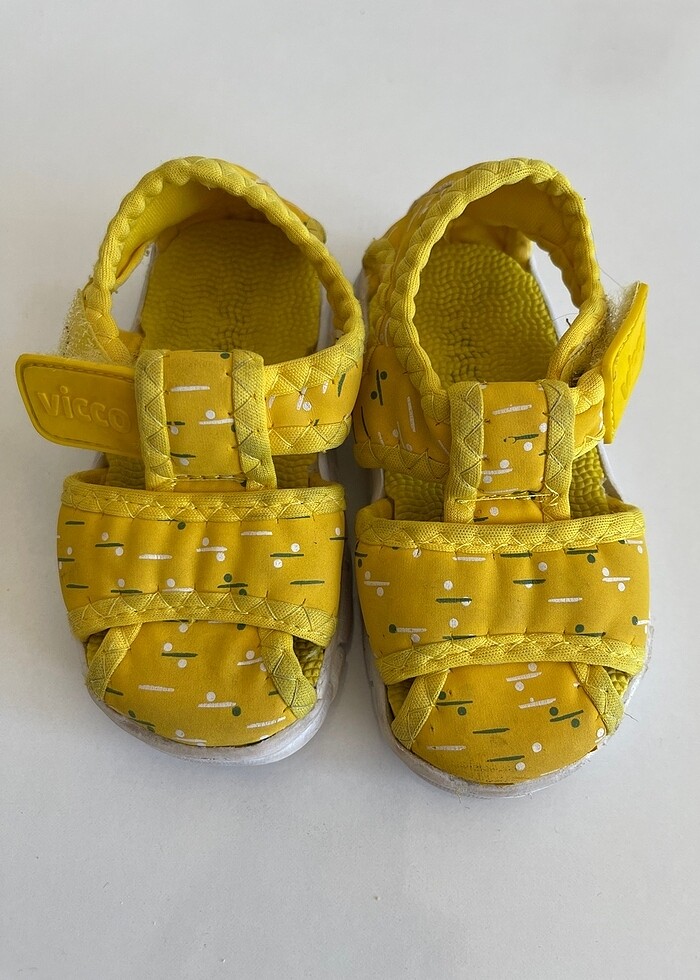 Vicco kız çocuk sarı sandalet - Görsel 5