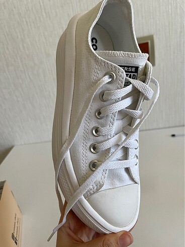 Beyaz converse , platform 37,5 numara