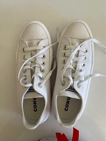 Beyaz converse , platform 37,5 numara - Görsel 5