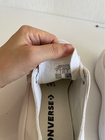 Beyaz converse , platform 37,5 numara - Görsel 6