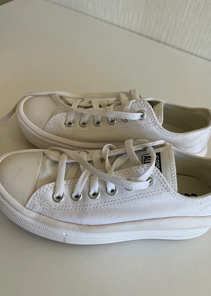 Beyaz converse , platform 37,5 numara - Görsel 2