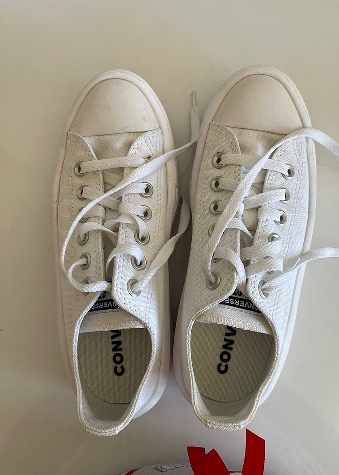 Beyaz converse , platform 37,5 numara - Görsel 5