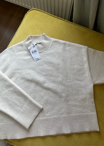 Bej Kadın Yün Triko Kazak-Mango - Görsel 3