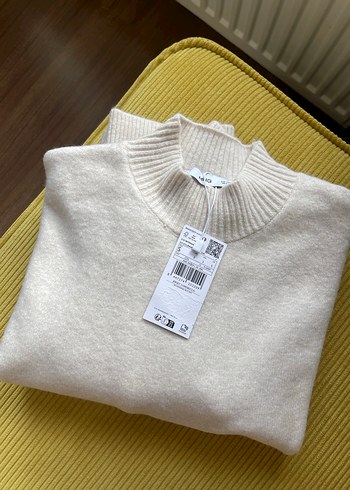 Bej Kadın Yün Triko Kazak-Mango - Görsel 2