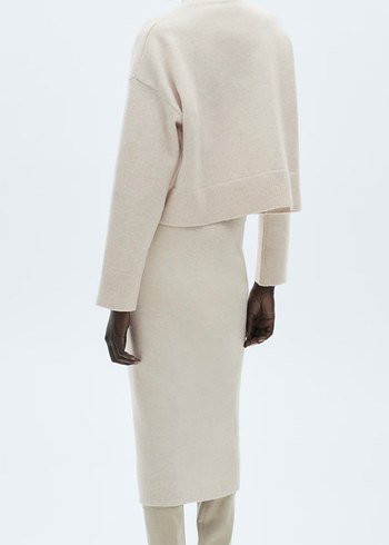 Bej Kadın Yün Triko Kazak-Mango - Görsel 7