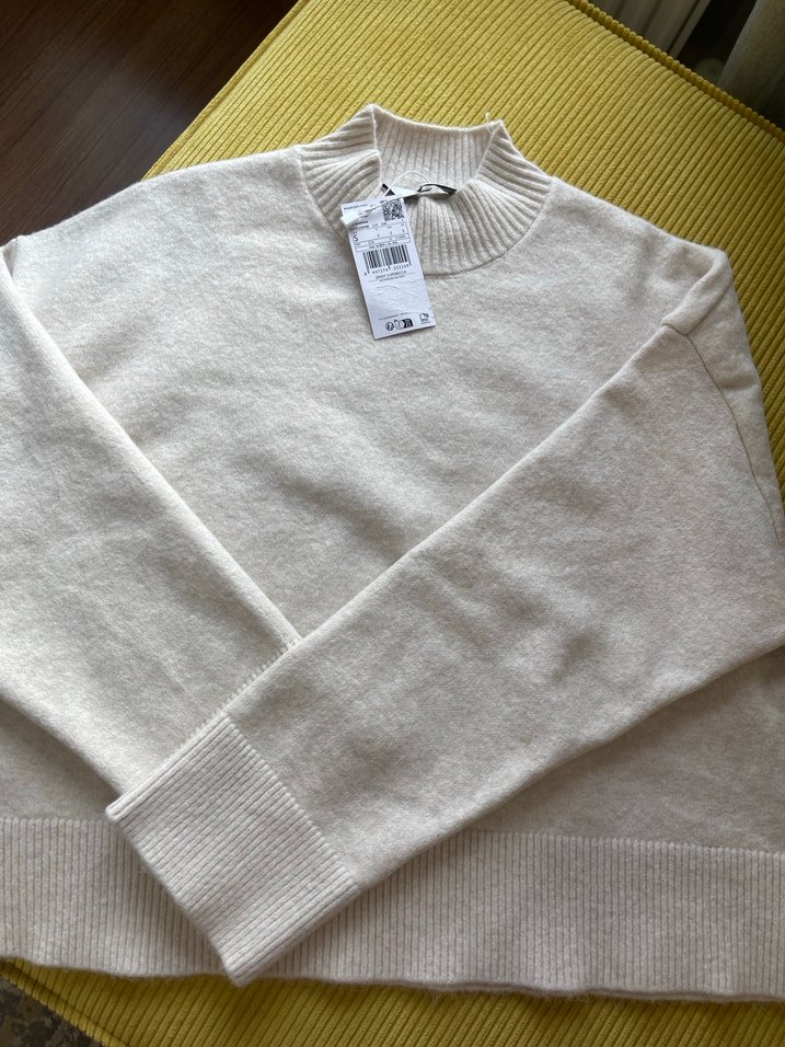 Bej Kadın Yün Triko Kazak-Mango - Görsel 4