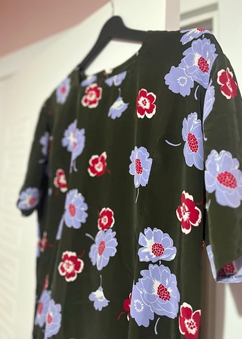 Zara Çiçek Desenli Uzun gecelik