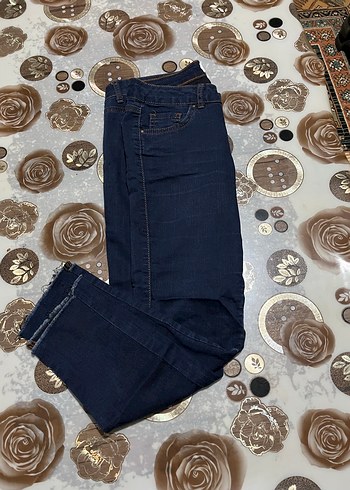 34 Beden Kadın Lacivert Regular Fit Midi Kot Pantolon