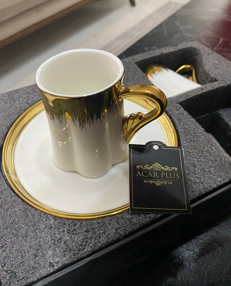 Acar 2li gold fincan - Görsel 2