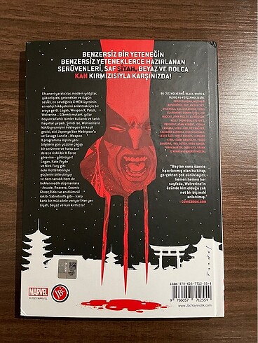 Wolverine: Siyah, Beyaz & Kan Sert Kapak HC (Mahmud Asrar Varian