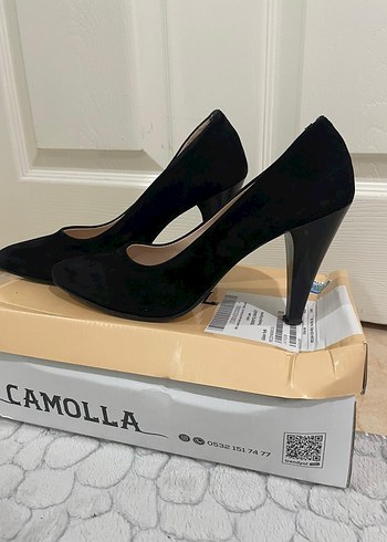 Siyah Stiletto Topuklu Kadın Ayakkabı - Görsel 3