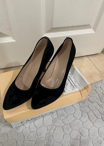 Siyah Stiletto Topuklu Kadın Ayakkabı - Görsel 2