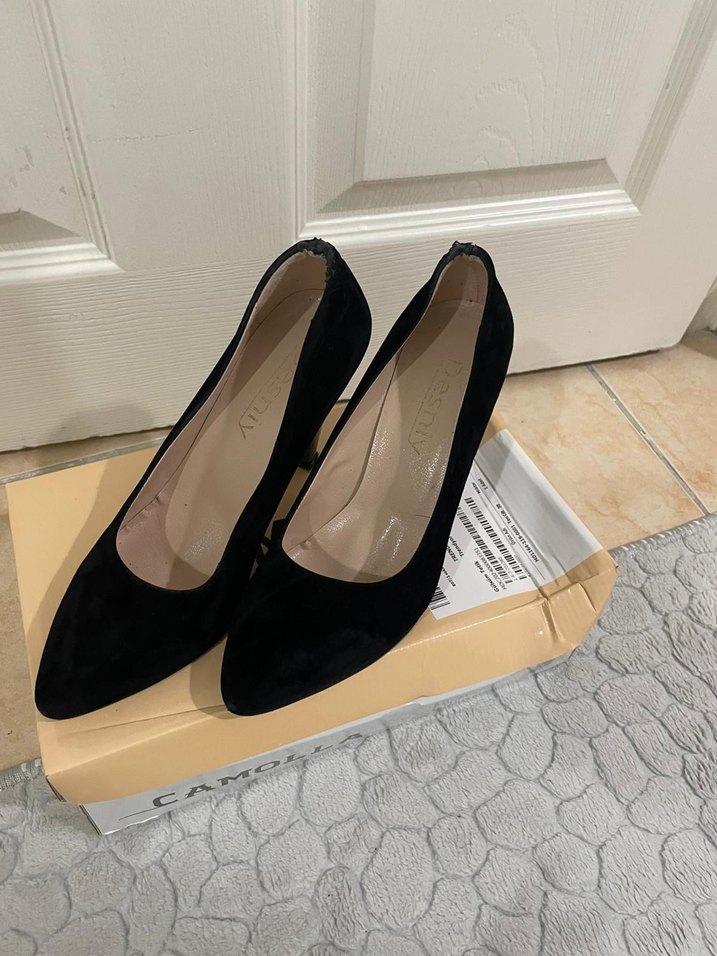 Siyah Stiletto Topuklu Kadın Ayakkabı - Görsel 2