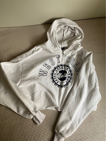 l Beden beyaz Renk Oversıze sweat