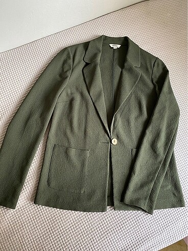 36 Beden haki Renk Koton blazer ceket