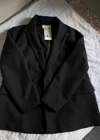 Zara Siyah Oversize Blazer Ceket