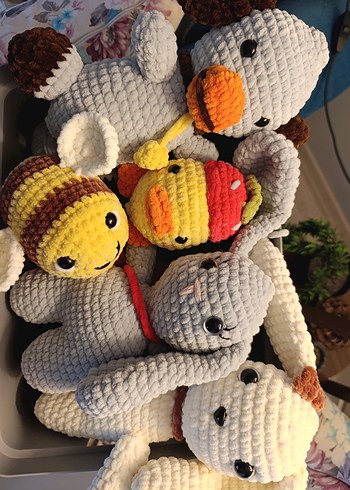 Fisher Price Renkli Peluş Oyuncak Seti