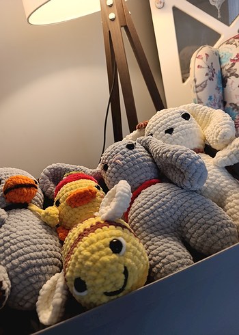  Beden Renkli Peluş Oyuncak Seti