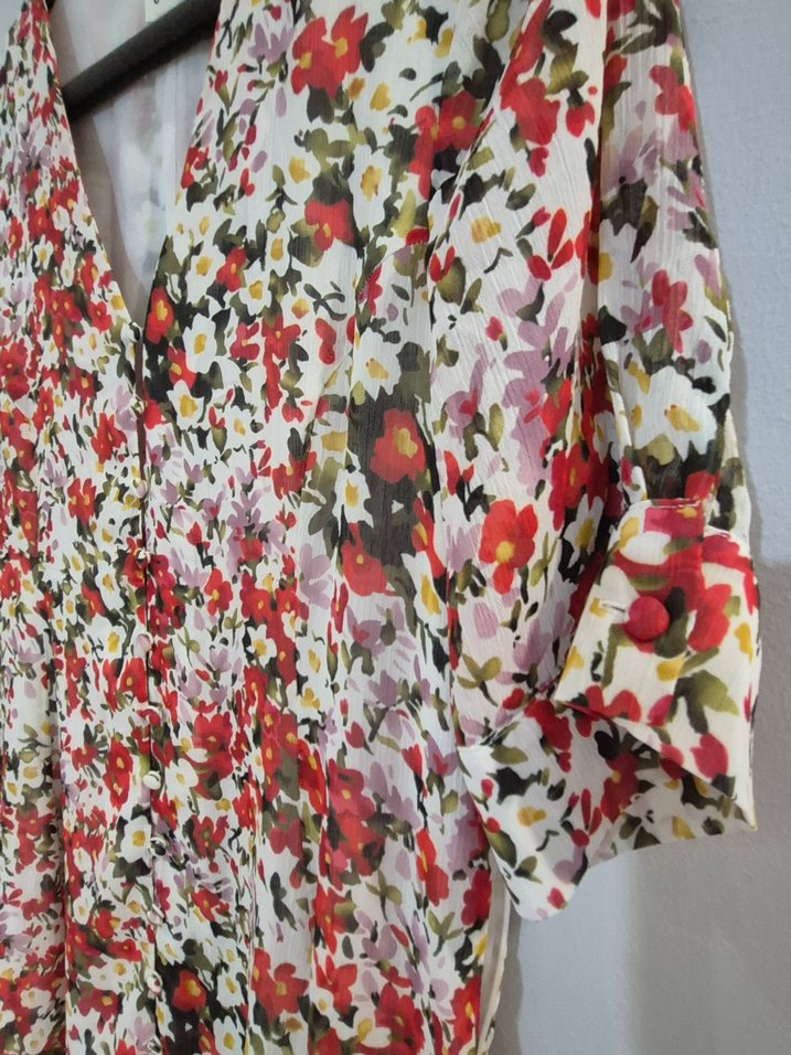 Beymen Clup Çiçekli Şifon Elbise - Görsel 3