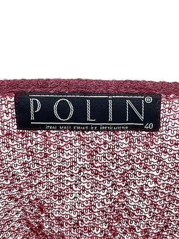 40 Beden bordo Renk Polin Bluz %70 İndirimli.