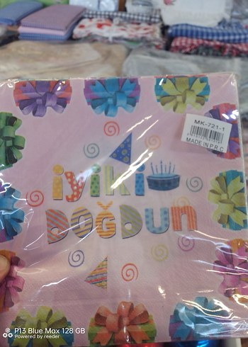 Renkli İyi Ki Doğdun Peçeteler - Görsel 2