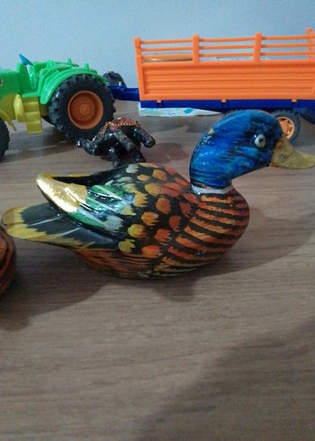 Renkli Ahşap Ördek Oyuncak Seti - Görsel 4