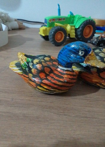 Renkli Ahşap Ördek Oyuncak Seti - Görsel 3